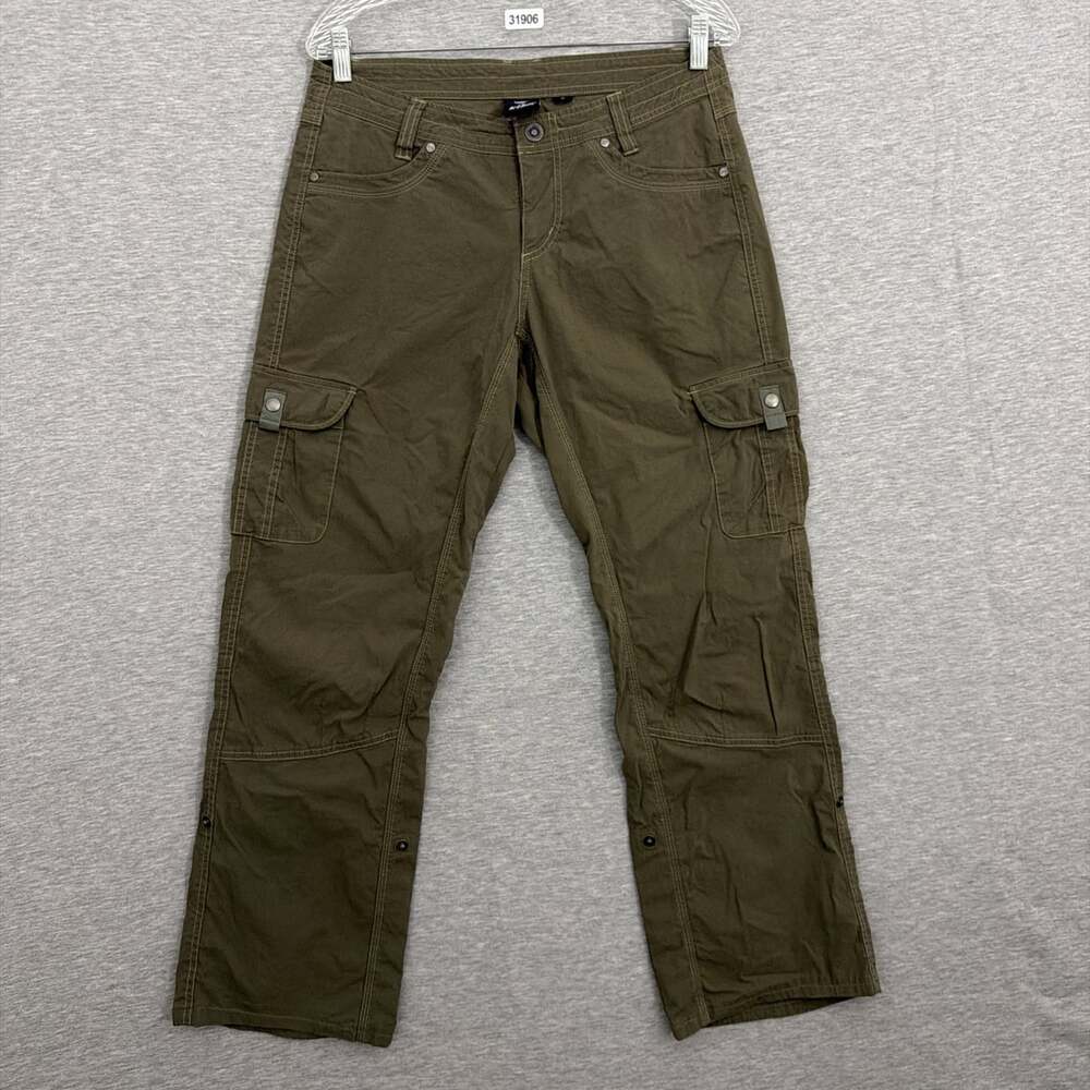 Kuhl Women's Size 10 Reg Brown Splash Roll Up Straight Leg Outerwear Pant